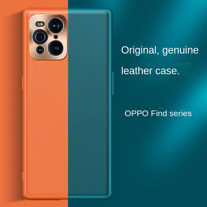 Ốp Điện Thoại Da Chống Sốc Cho OPPO Find X3 Pro