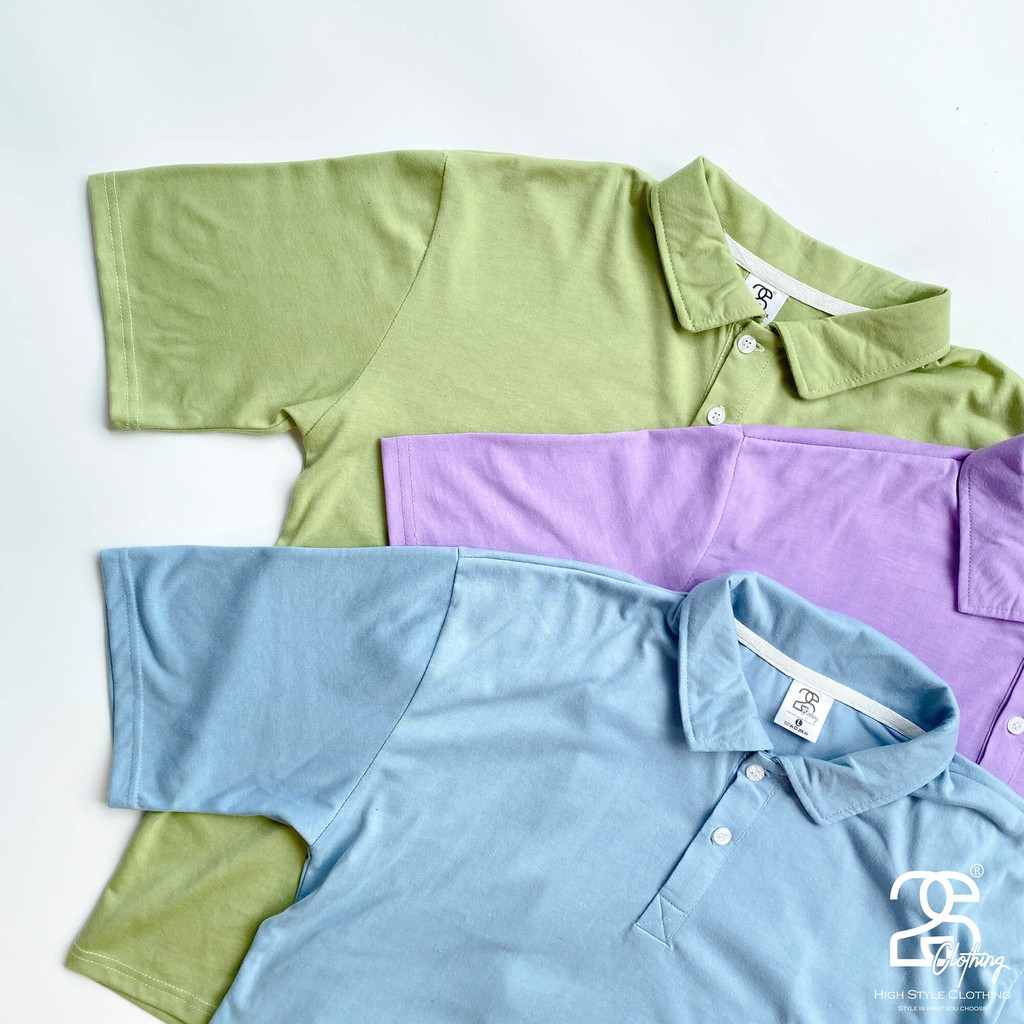 Áo Thun Polo Basic Tee Oversize Cổ Bẻ Tay Lỡ Form Rộng Nam Nữ Thời Trang 2S Clothing Màu Tím Cà Siêu Đẹp | BigBuy360 - bigbuy360.vn