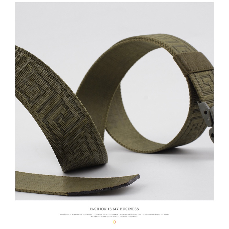 Thắt Lưng Canvas 3.8cm Thời Trang Dành Cho Nam Và Nữ