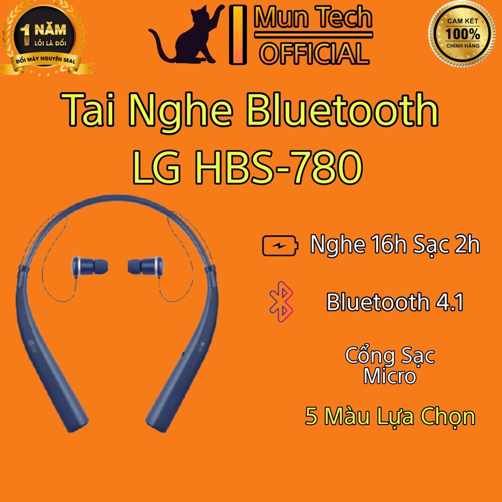 Tai Nghe Blutooth LG HBS-780 chính hãng mới 100% và hàng cũ không vỏ 99%