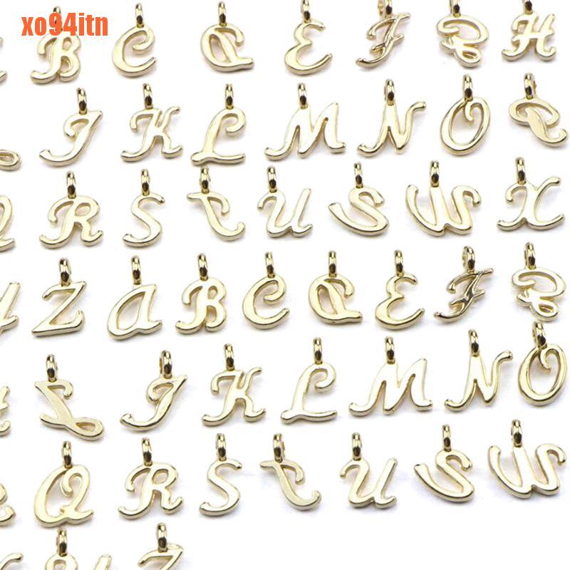 Bộ 26 Mặt Dây Chuyền Hình Chữ Cái Từ A-Z