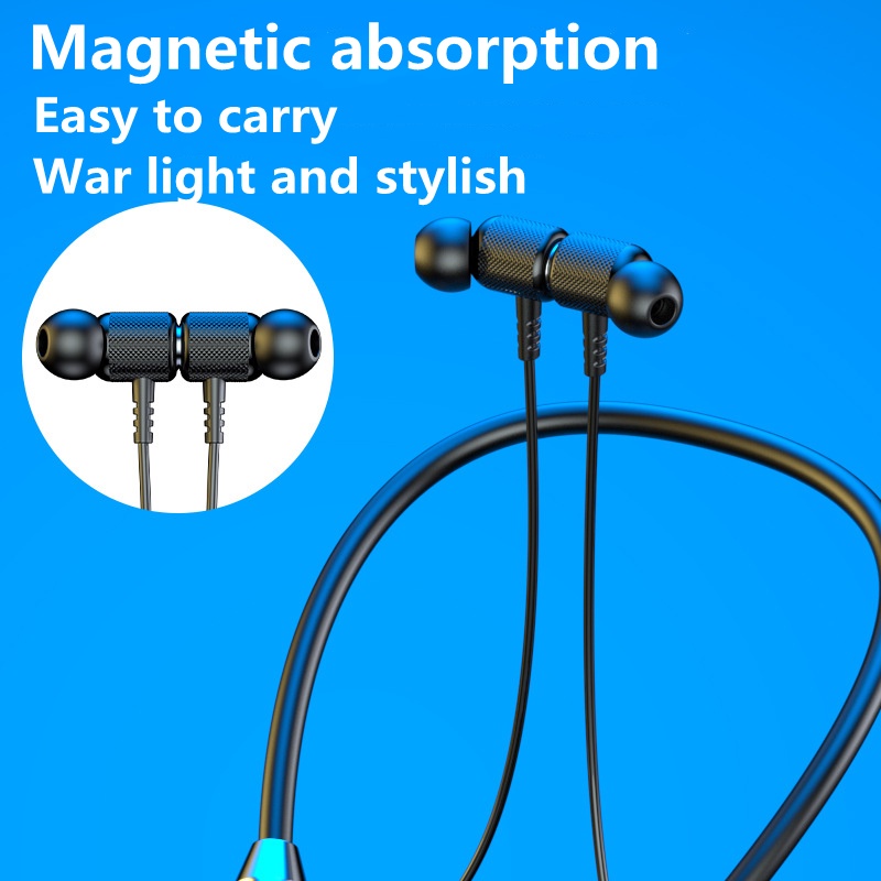 Bộ tai nghe không dây Elough Bluetooth 5.0 có nam châm chống nước kèm mic kèm cáp sạc