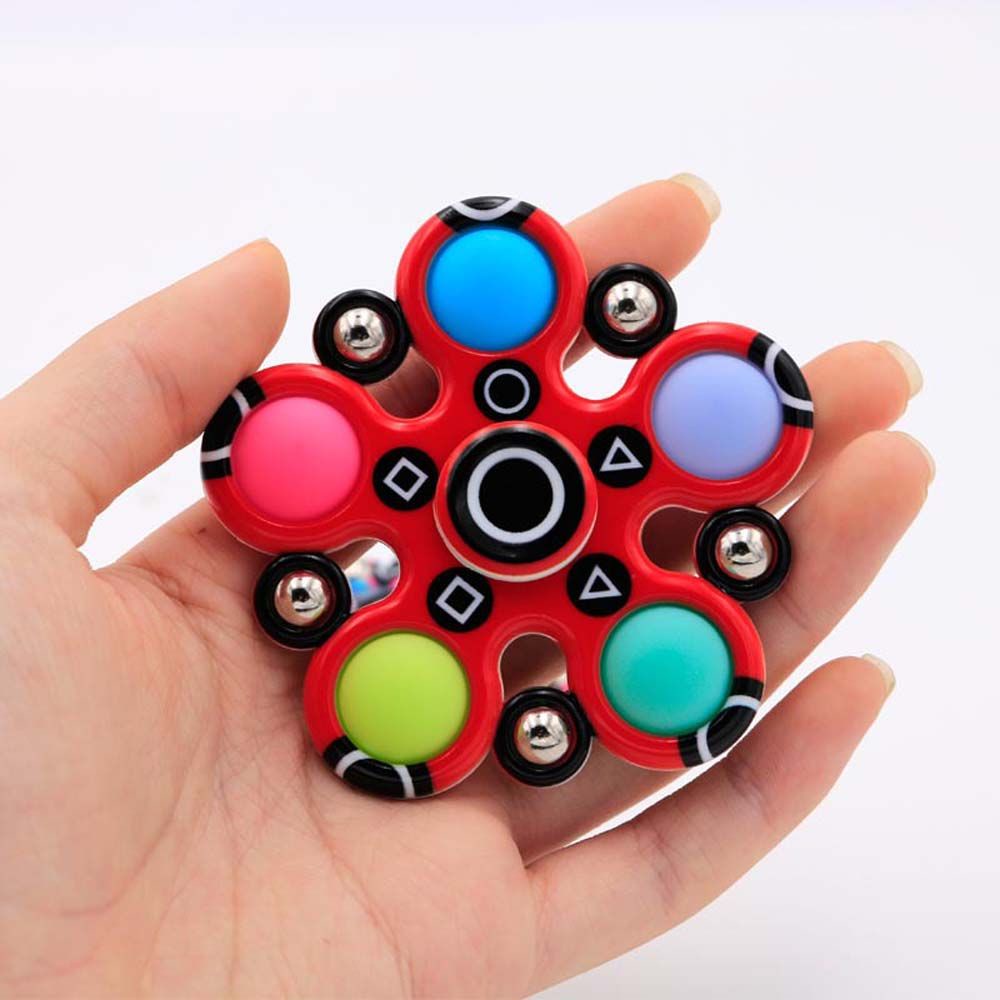 Con quay đồ chơi Fidget Spinner hình mực giúp giảm stress cho người lớn/trẻ em