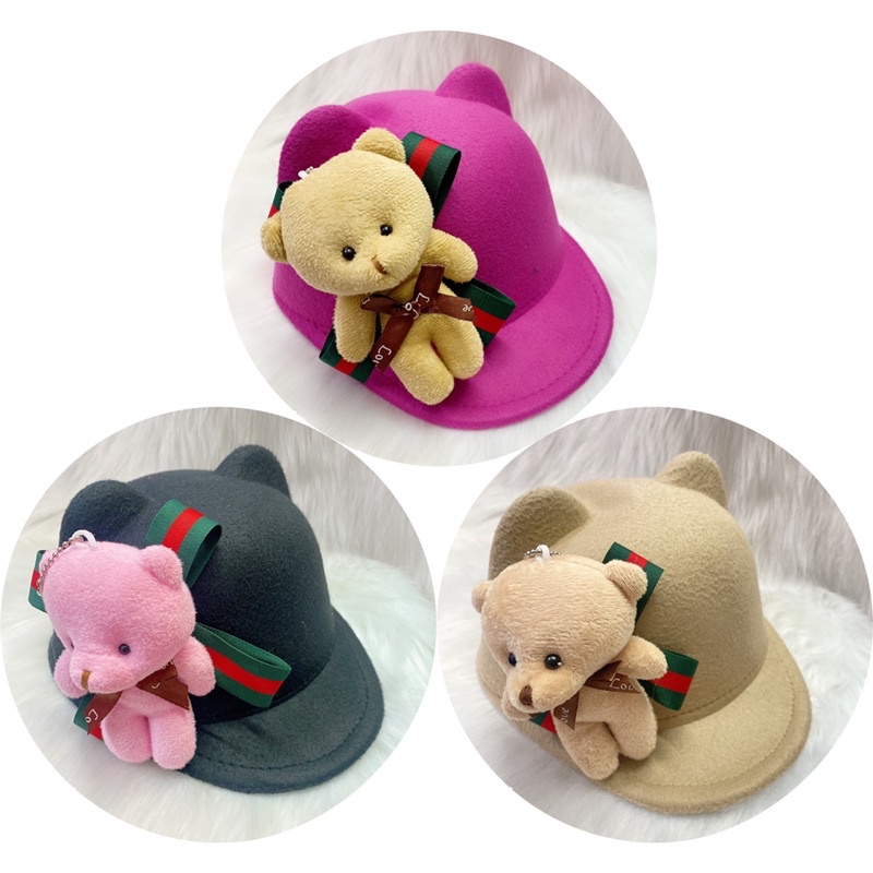 Nón gấu tai mèo cho bé 2-10 tuổi