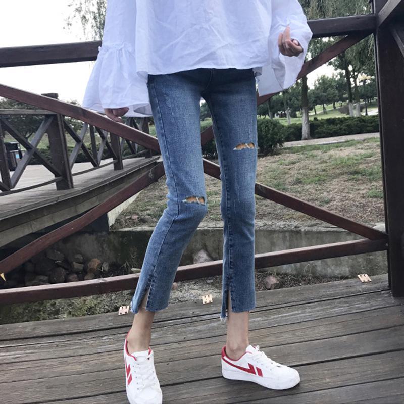  Quần Jeans Lưng Cao Thời Trang Cho Mẹ Bầu