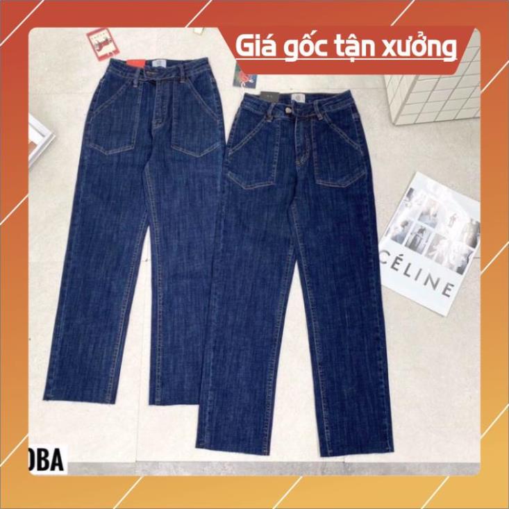 Quần jean ống suông rộng nữ quần bò đẹp lưng cao chất vải đẹp cao cấp phong cách Hàn Quốc sành điệu Hot 2021-HAPONO-J036 | BigBuy360 - bigbuy360.vn