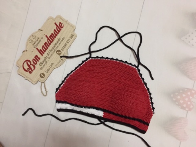 Áo bơi len móc yếm | BigBuy360 - bigbuy360.vn