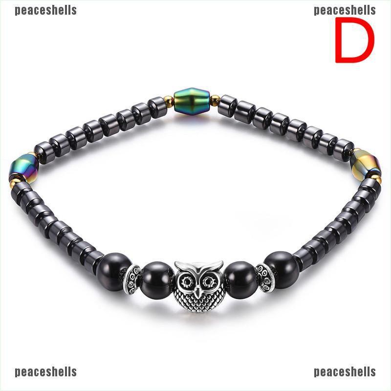 Lắc Chân Chuỗi Hạt Đá Đen Từ Tính Chăm Sóc Sức Khỏe Giảm Cân