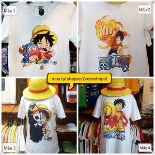 4 Mẫu Áo Luffy Dễ Thương, Áo Anime One Piece Cực Ngầu Vải Thái