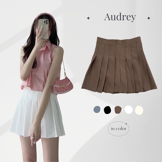CV668 Chân váy nữ trơn Tennis Skirts AUDREY xếp li có lót quần kiểu dáng basic