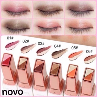 Phấn mắt 2 màu novo