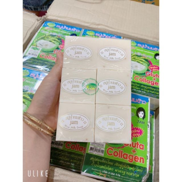 5 lốc soap cám gạo Jam loại 1