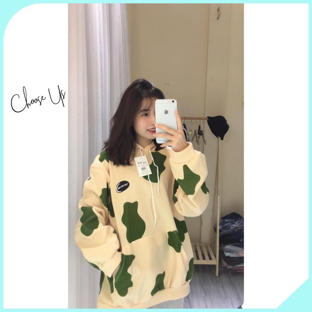 Áo Hoodie tay dài in hình Bò Sữa xinh xắn cho nữ | BigBuy360 - bigbuy360.vn