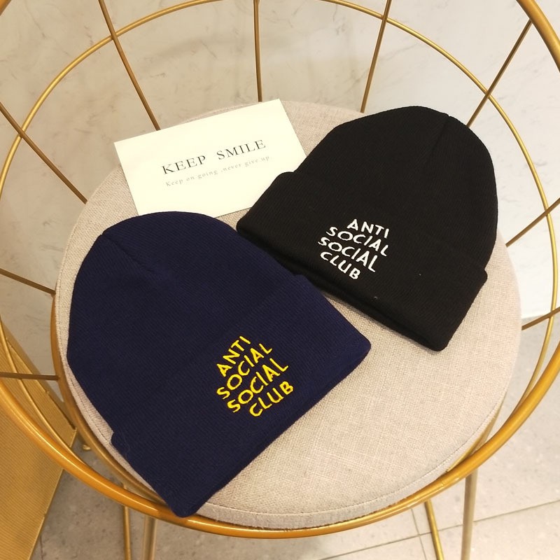 Mũ len, mũ beanie, nón len nam nữ mùa đông ấm áp in chữ phong cách Hàn Quốc T201