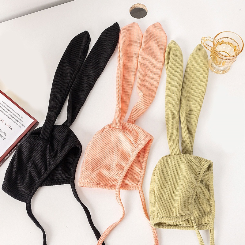 Mũ Tai Thỏ Có Dây Cột Có Thể Điều Chỉnh Hóa Trang Dành Cho Bé Trai Gái