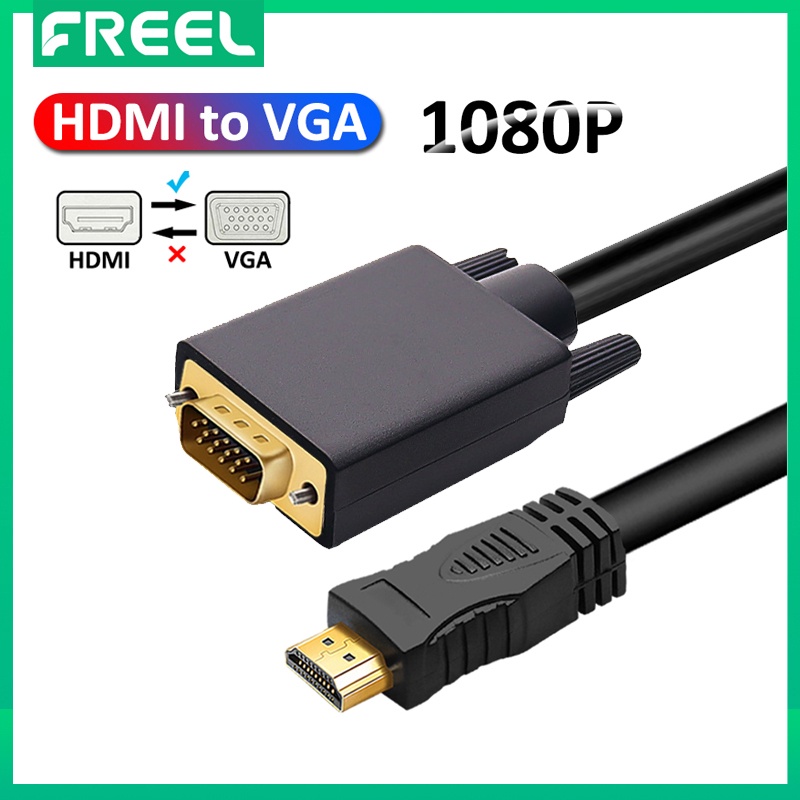 Dây Cáp Chuyển Đổi HDMI Sang VGA 1080P 4K Chuyên Dụng Cho Máy Chiếu/Laptop
