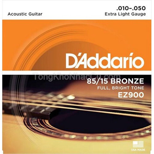 Dây đàn guitar acoustic D'addario ( Cỡ 10, 12 )