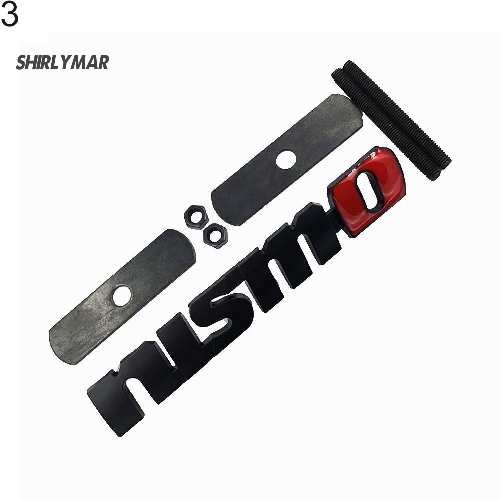 Miếng Dán Kim Loại In Chữ Sr nismo Trang Trí Xe Hơi