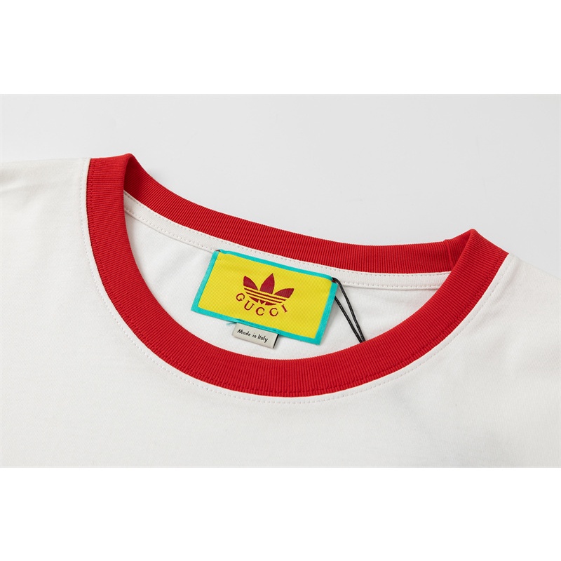 Áo Thun Cotton Plus Size Tay Ngắn Màu Tương Phản Cho Nam Nữ