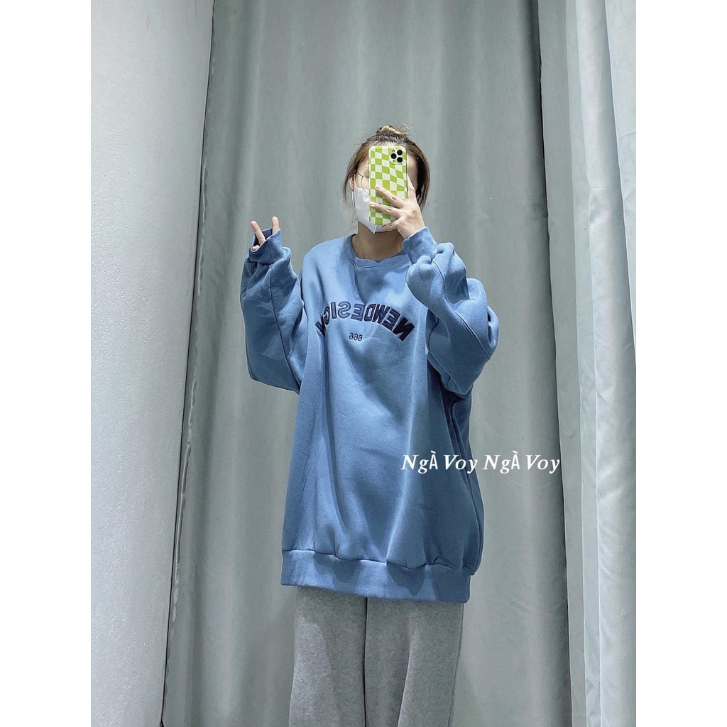 Áo Sweater Nỉ Nam Nữ Form Rộng Tay Dài Unisex Samsam4896