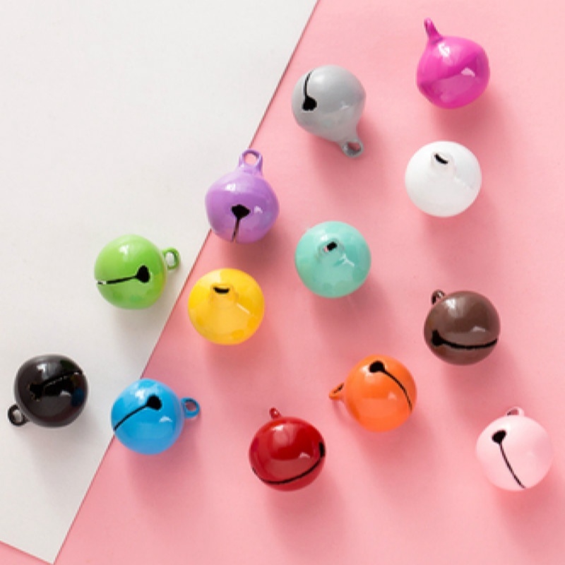 Bộ 10 Chuông Kim Loại Nhiều Màu Sắc Dùng Làm Trang Sức