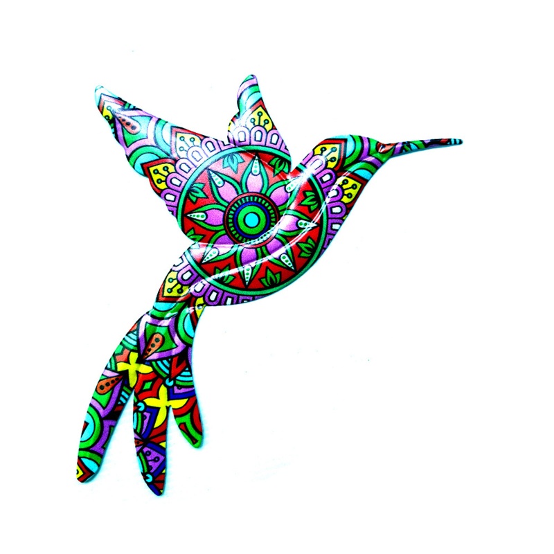 Chim Ruồi Bằng Sắt Treo Tường Trang Trí Màu Sắc Tươi Sáng