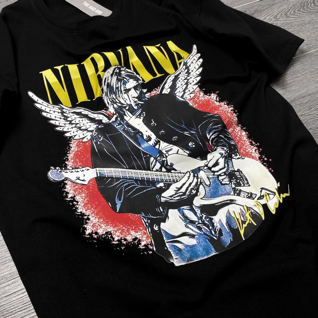 Áo thun NIRVANA ROCK tee, áo T shirt form rộng nam nữ unisex , MSW Town