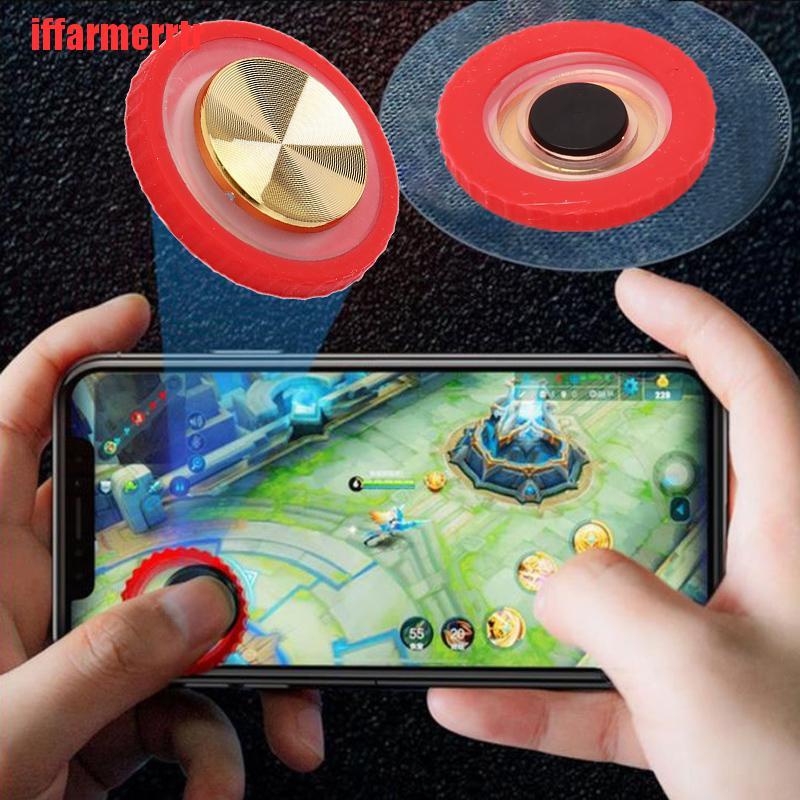 Nút Bấm Điều Khiển Chơi Game Mini Hình Tròn Có Giác Hút Di Động Cho Điện Thoại / Máy Tính Bảng Kgd