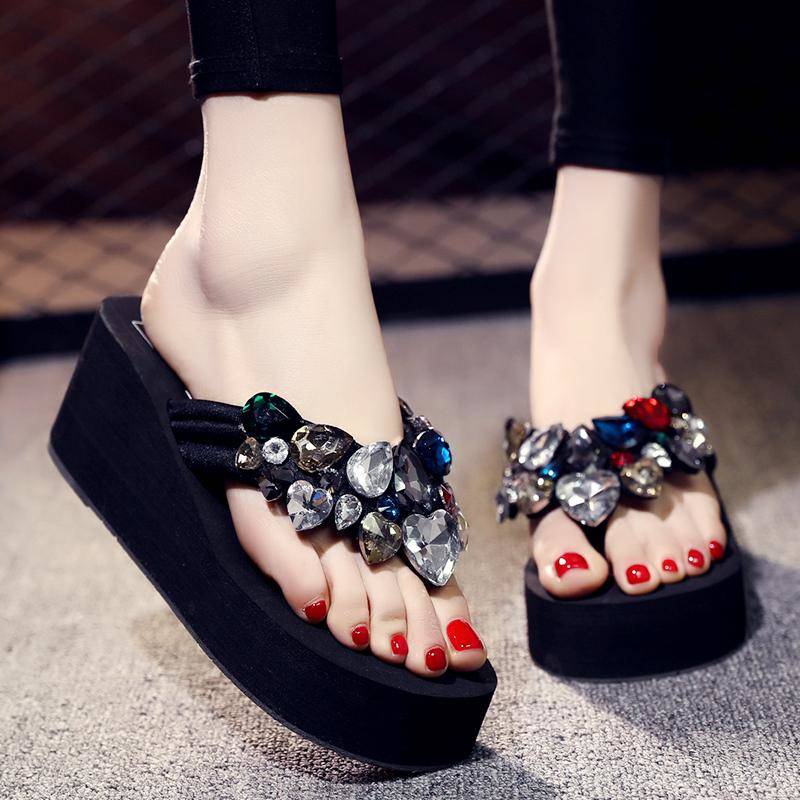 Dép Sandal Đế Dày Mềm Mại Phong Cách Thời Trang Mùa Hè Dành Cho Nữ