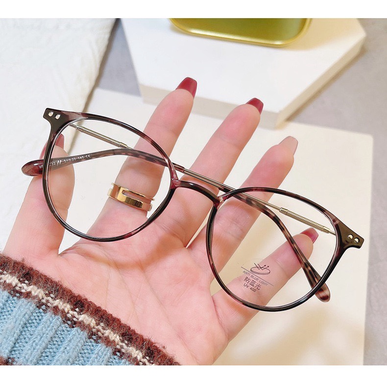 Kính Form tròn Nam Nữ 625 Chất liệu nhựa hàn quốc kiểu dáng hot trend