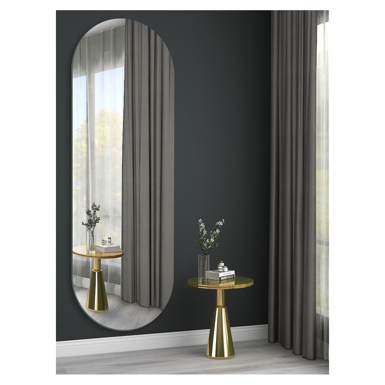 Gương led toàn thân hình oval treo tường tính năng led hậu 3 màu kích thước 40x120cm BẢN TIÊU CHUẨN guonghoangkim HK1010