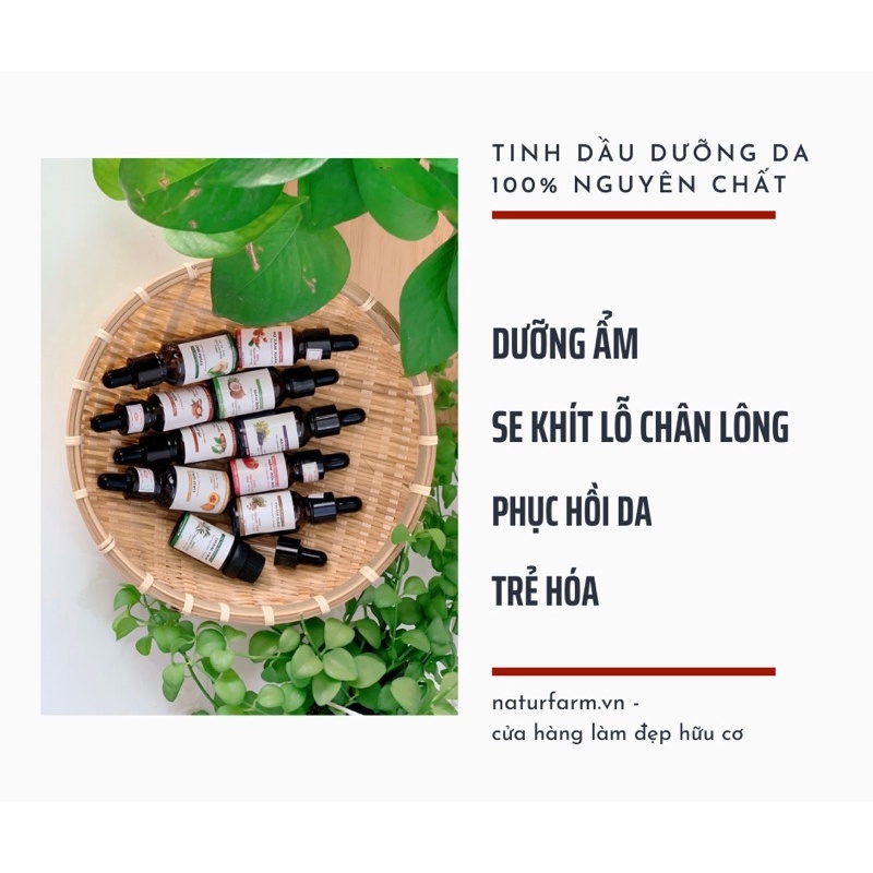 [ 10ML ] Dầu Hạt Mâm Xôi Đỏ 100% Organic Handmade ( RED RASPBERRY SEED OIL) - Shop Làm Đẹp Handmade