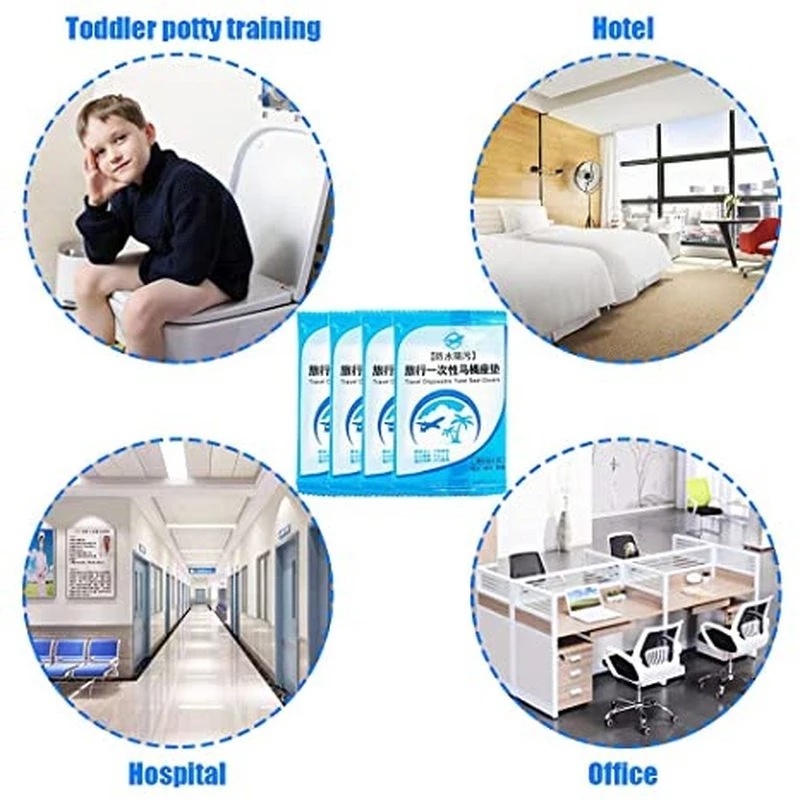 Vỏ Bọc Bệ Ngồi Toilet Dùng 1 Lần Chống Nước Tiện Dụng Cho Đi Du Lịch