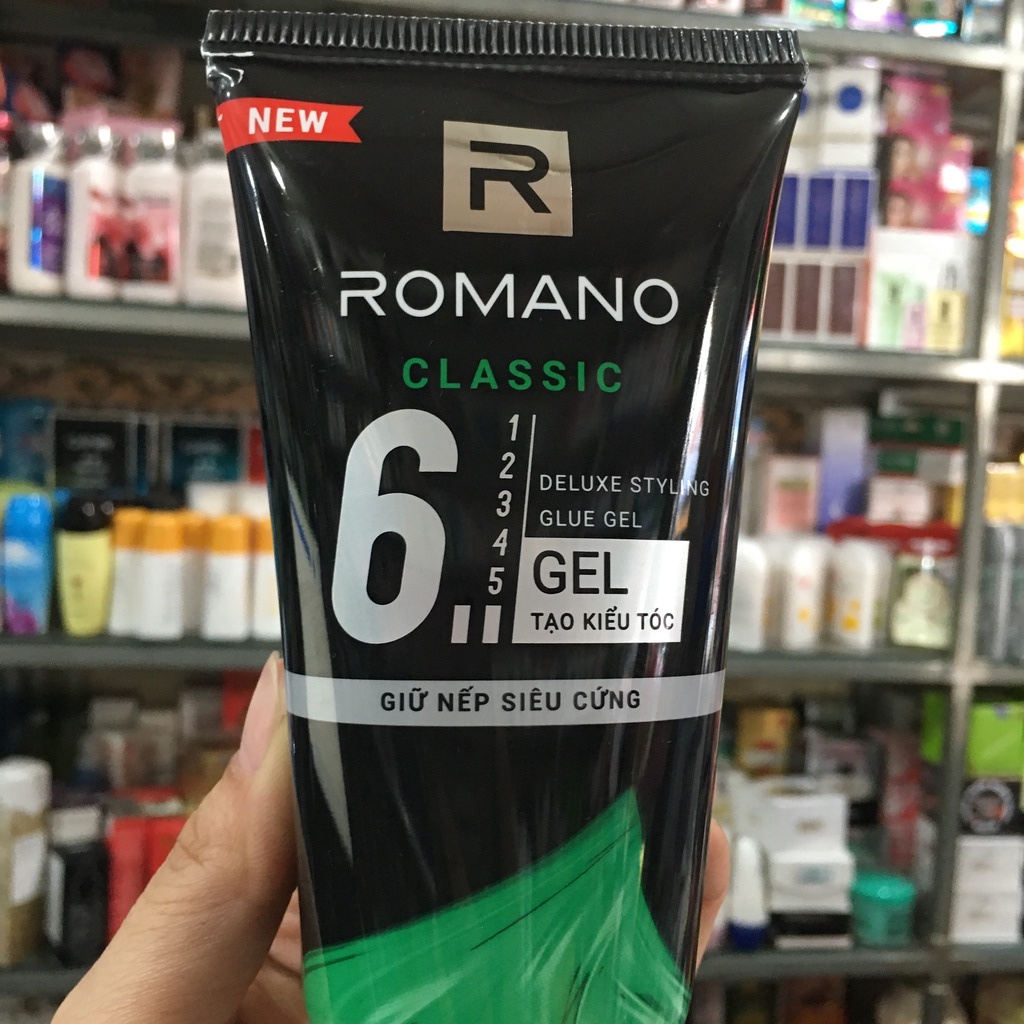 Gel tạo kiểu tóc Romano Classic giữ nếp siêu cứng 150g (mới)