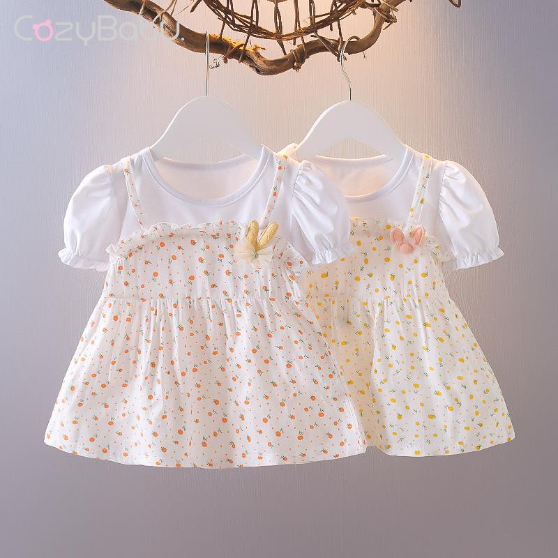 Đầm Công Chúa Chất Liệu Cotton Thời Trang Mùa Hè 2023 Mới Cho Bé Gái 1-3 Tuổi