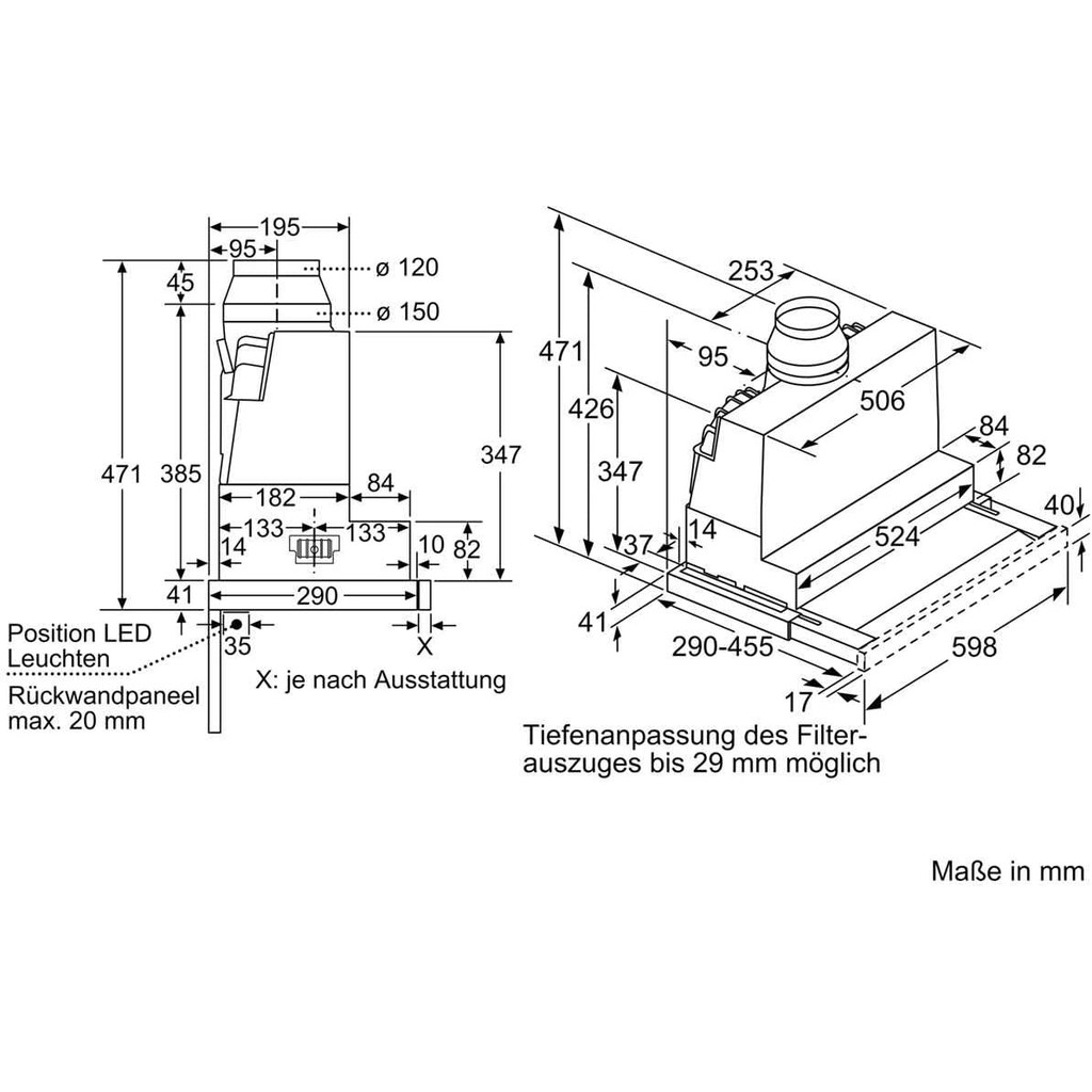 Máy Hút Mùi Bosch DFR067A52 - Vận Hành Êm Ái Nhờ Độ Ồn Thấp - Nhập Khẩu Từ Đức