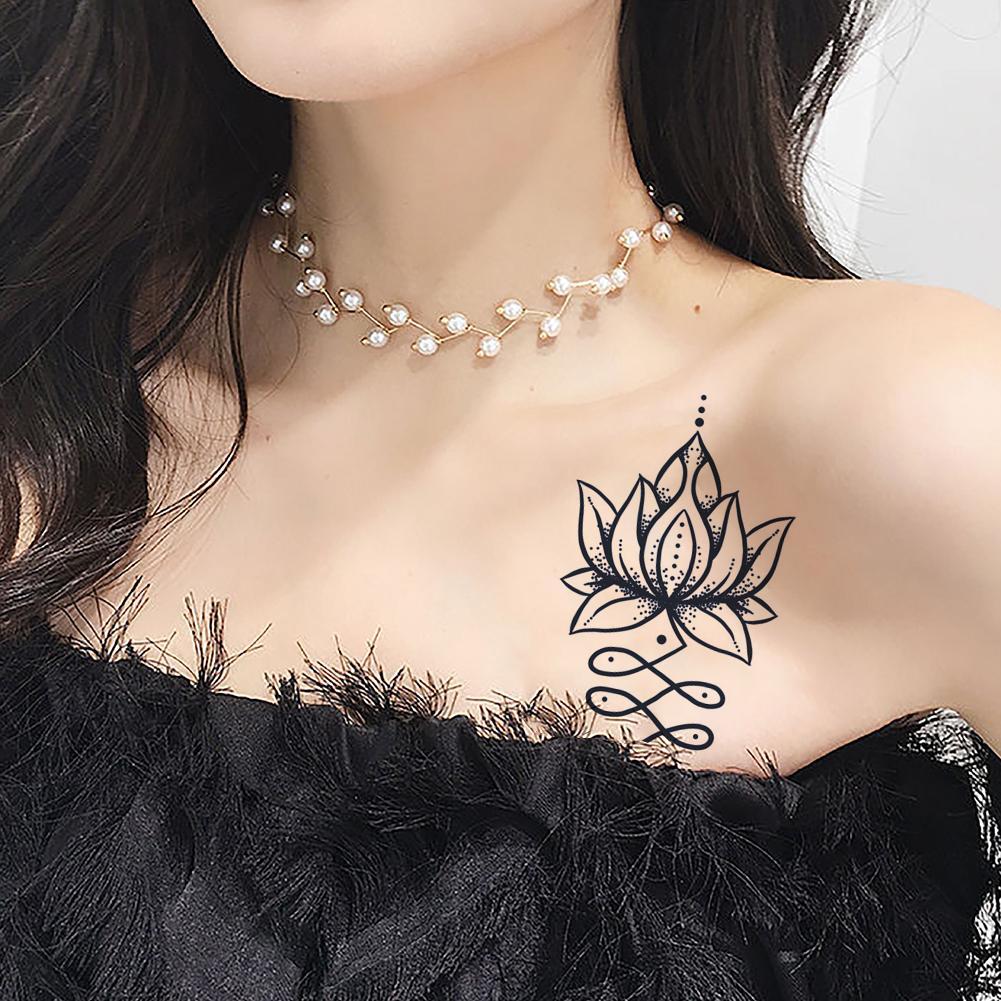 [Hàng mới về] Hình Xăm Dán Cánh Tay S7D2 Họa Tiết Rồng Và Hoa Chống Thấm Nước Lâu Trôi | BigBuy360 - bigbuy360.vn