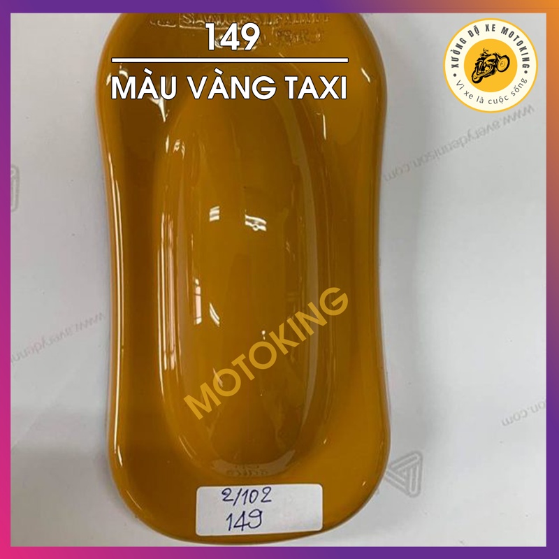 Sơn Samurai màu vàng Taxi 149 - chai sơn xịt chuyên dụng cho sơn xe máy