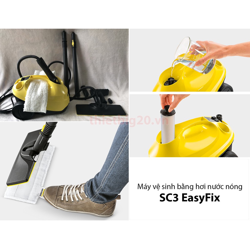 Máy vệ sinh bằng hơi nước nóng Karcher SC3 EasyFix EU