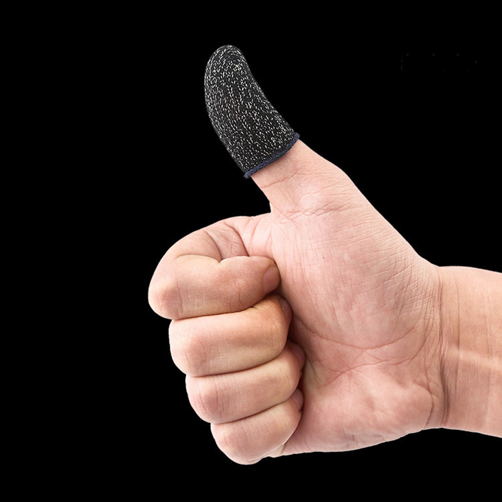SJPJ_1/2Pcs Non-Slip Breathable Touch Screen Finger Sleeve Controller for Phone Games