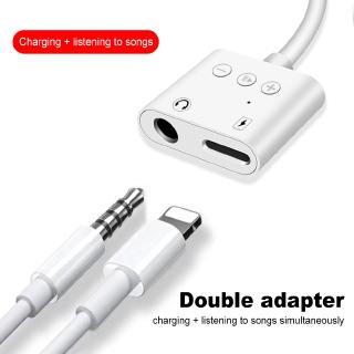 Đầu chuyển đổi cổng Lightning sang 3.5mm cho iPhone XS XR X hỗ trợ sạc không hỗ trợ gọi điện