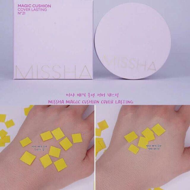 PHẤN NƯỚC MISSHA MAGIC CUSHION COVER LASTING HỒNG