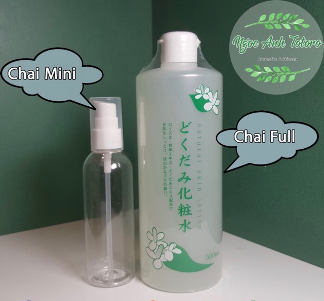 (Clip mua hàng bên Nhật) Lotion diếp cá Dokudami Nhật Bản 500ml (Bill mới 13/8/2019)