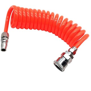 Dây Hơi Nén Khí Tự Rút Màu Cam 3M, 6M, 9M, 12M, 15M (Chính Hãng)