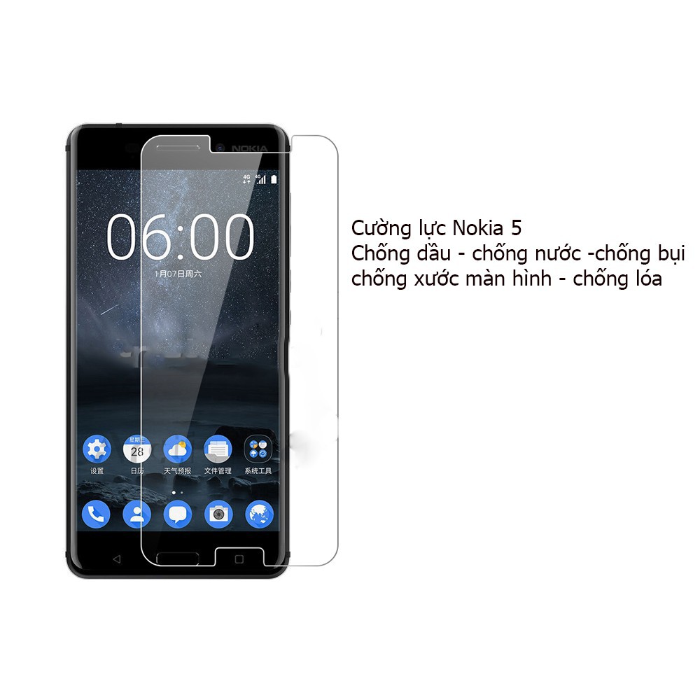 Kính Cường Lực Trong Nokia 1- Nokia 2- Nokia 2.1- Nokia 2.2- Nokia 3- Nokia 3.1- Nokia 5 - Nokia 5.1 plus.tặng giấy lau.