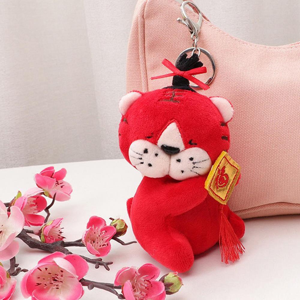 Mmluck Đồ chơi nhồi bông Hình Hổ Linh Vật Nhồi Bông Dễ Thương Treo Móc Khóa Ba Lô / Móc Khóa Cho Bé