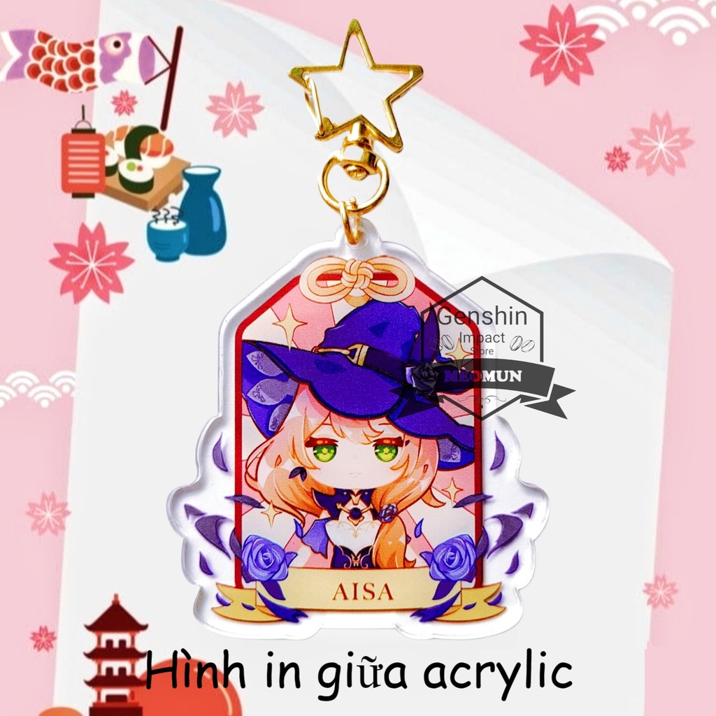 Lisa Móc khóa Genshin Impact ver may mắn M13