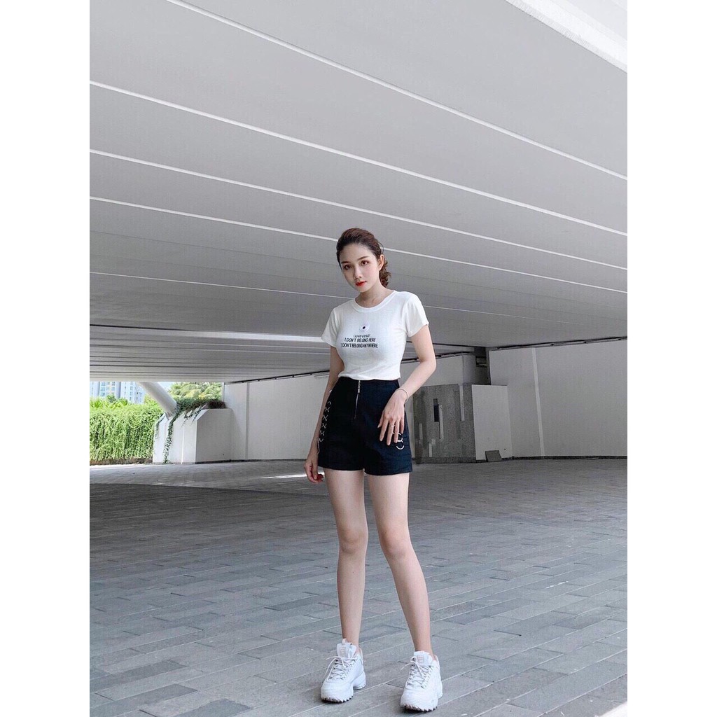 Áo Croptop Nữ Thêu Hoa Thời Trang OHS25