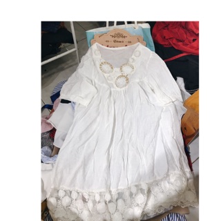 Combo 3 sơ mi trắng bánh bèo siêu xinh