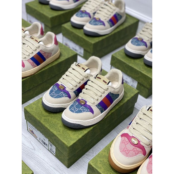 Hm(ẢNH THẬT) Giày Thể Thao Đế Màu Ong Gót Lông Da Mềm Êm Fullbox Bill Túi Cao Cấp LOẠI 1